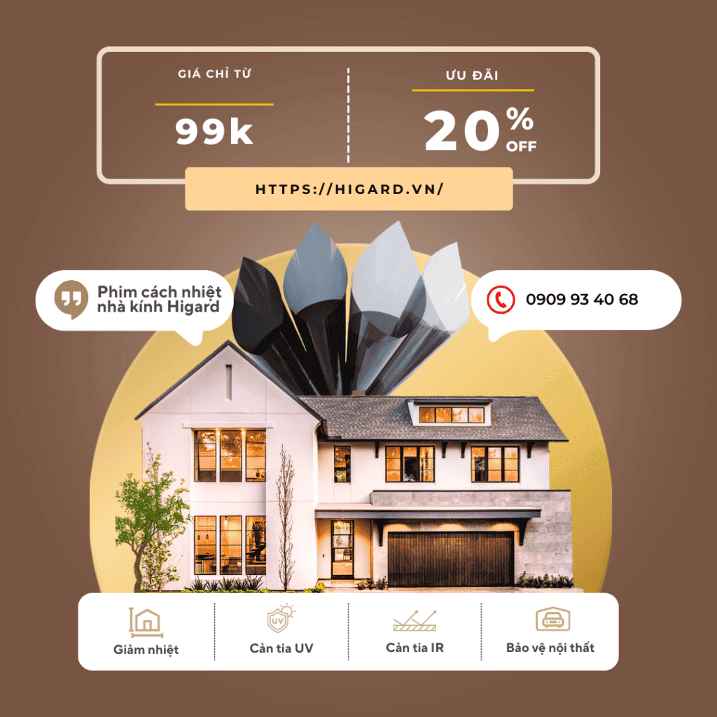 Báo giá Giấy Dán Kính Chống Nắng Higard, Freeship toàn quốc 1 Decal Dán Kính Cửa Ra Vào Higard - Lựa Chọn Sáng Suốt Cho Mùa Nắng Hè