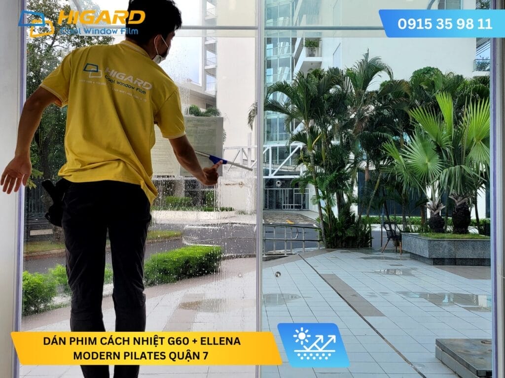 thi công dán phim cách nhiệt nhà kính