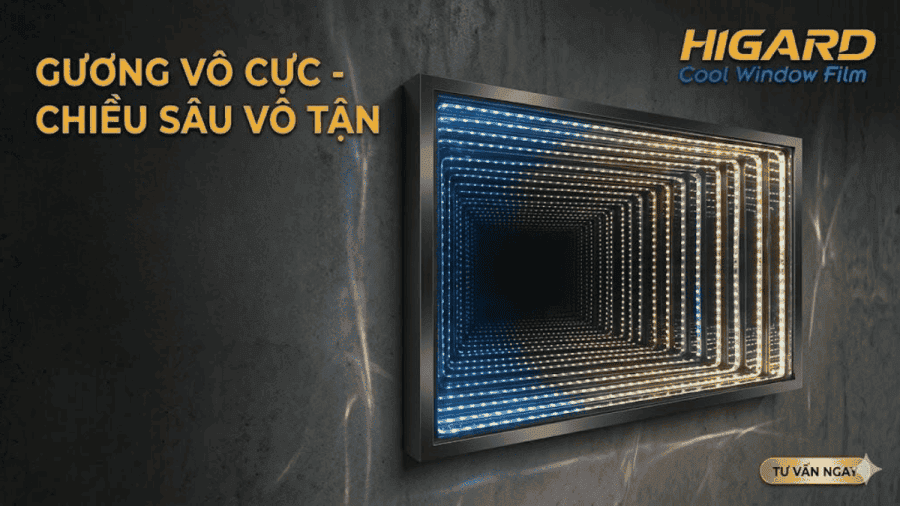 Cách Làm Gương Vô Cực với phim phản quang HG15