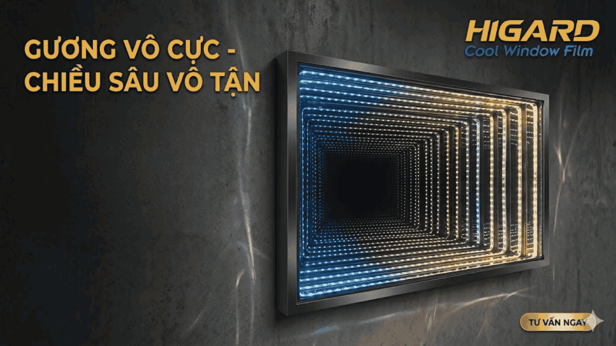 Cách Làm Gương Vô Cực với phim phản quang HG15
