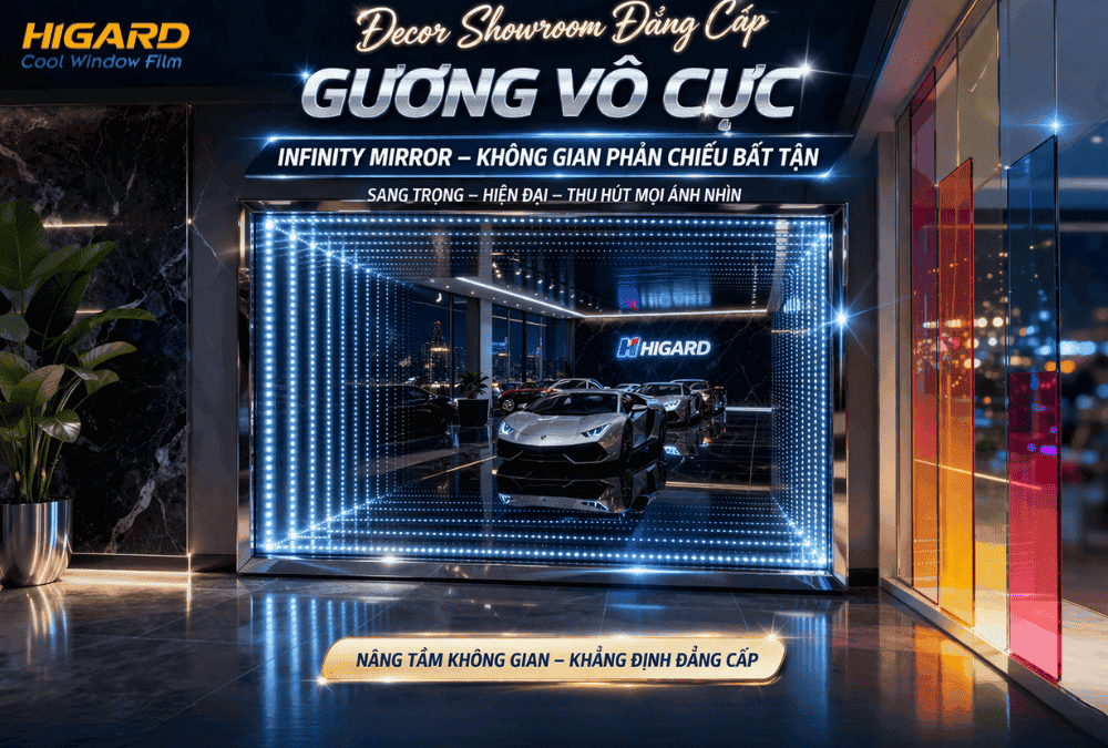 Các Bước Làm Gương Vô Cực Với Phim Phản Quang Hg15 (1)