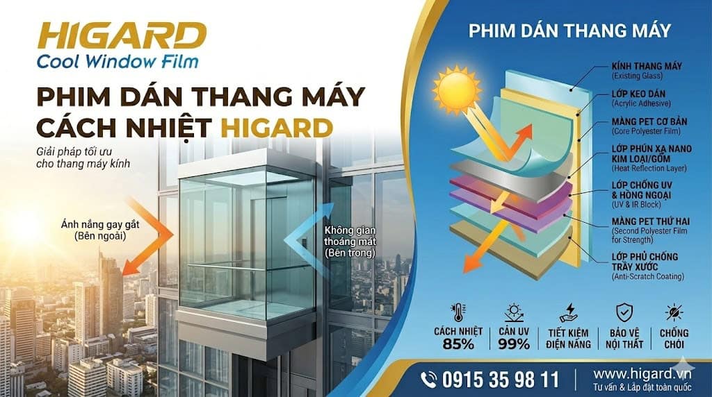 Phim Dán Thang Máy HIgard 