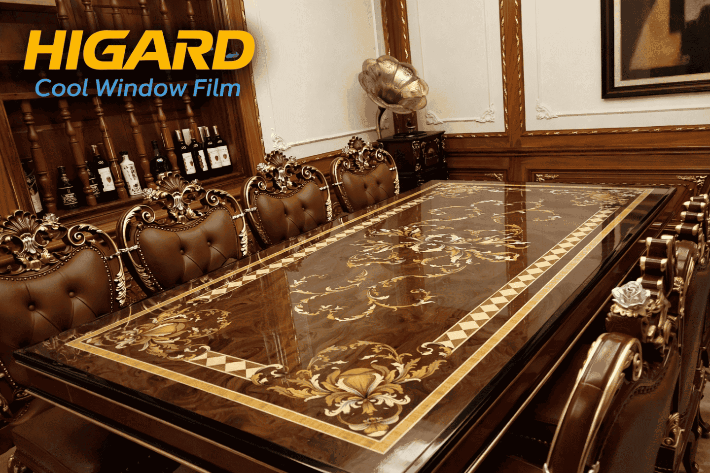 cách dán ppf mặt bàn higard
