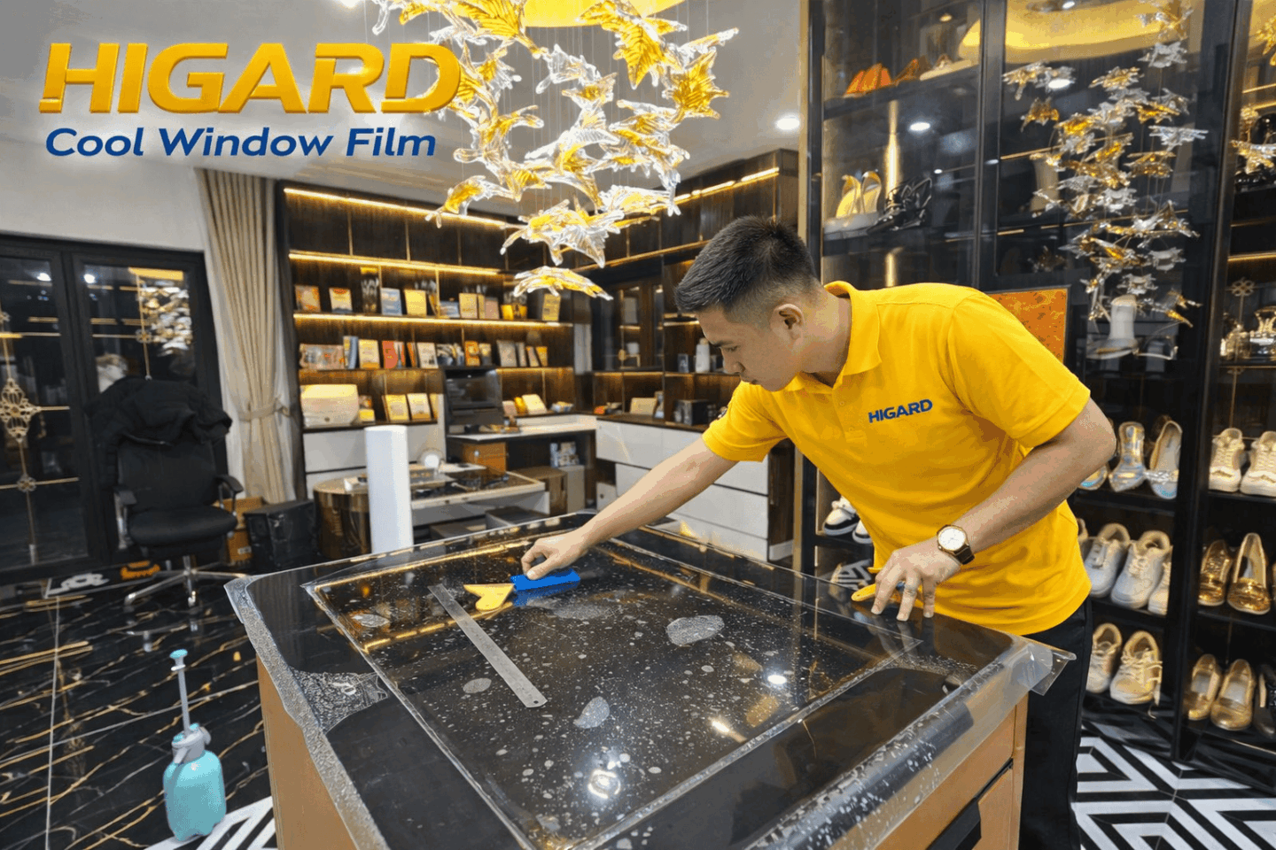 Phim dán mặt bàn ppf Higard