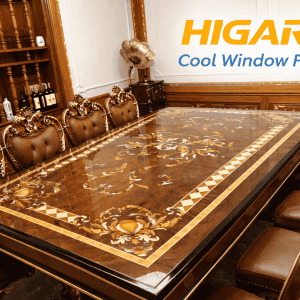 Phim Dán Mặt Bàn Tph Ultra H75b 7 gắn logo higard và làm sáng hình này