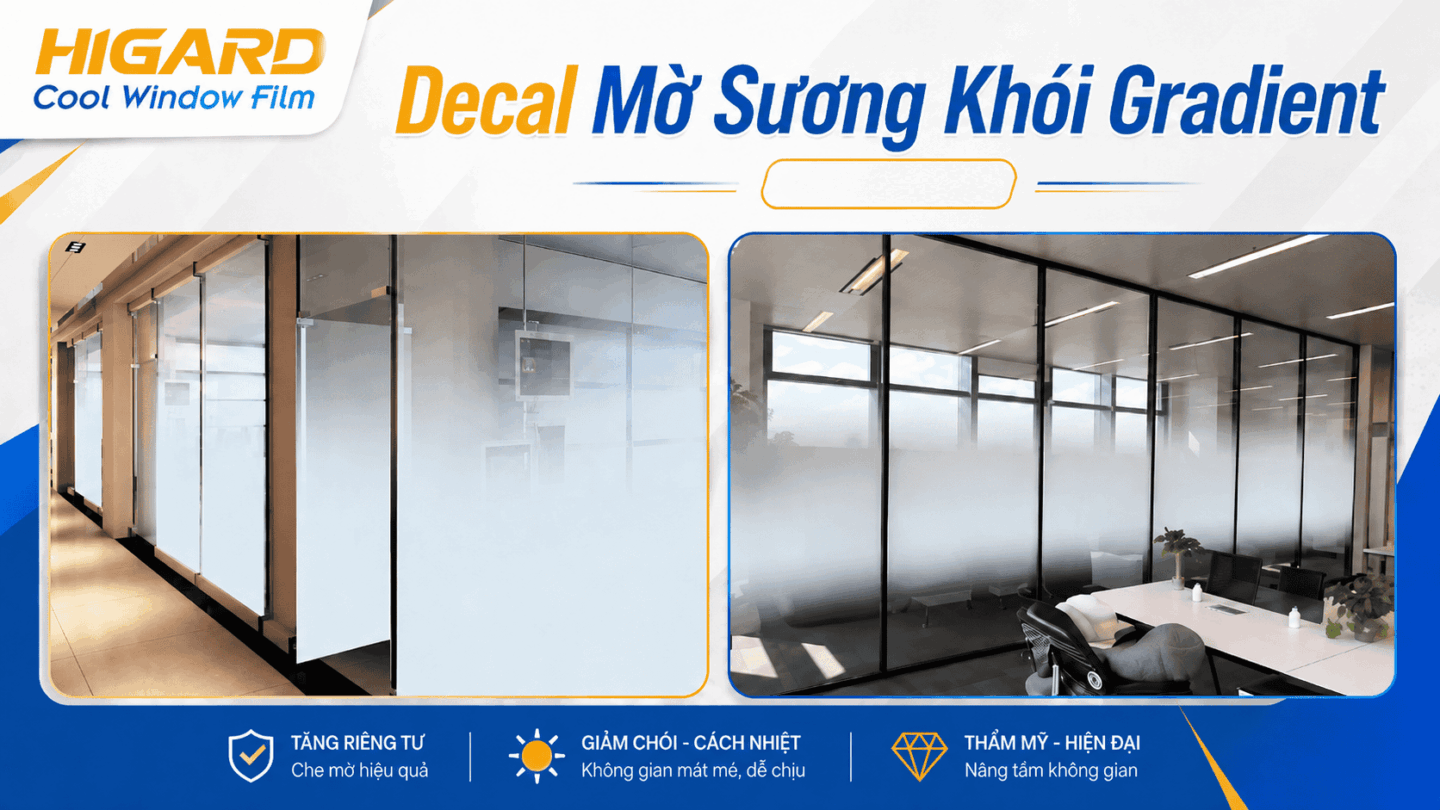 Decal Mờ Sương Khói Gradient 2 chiều
