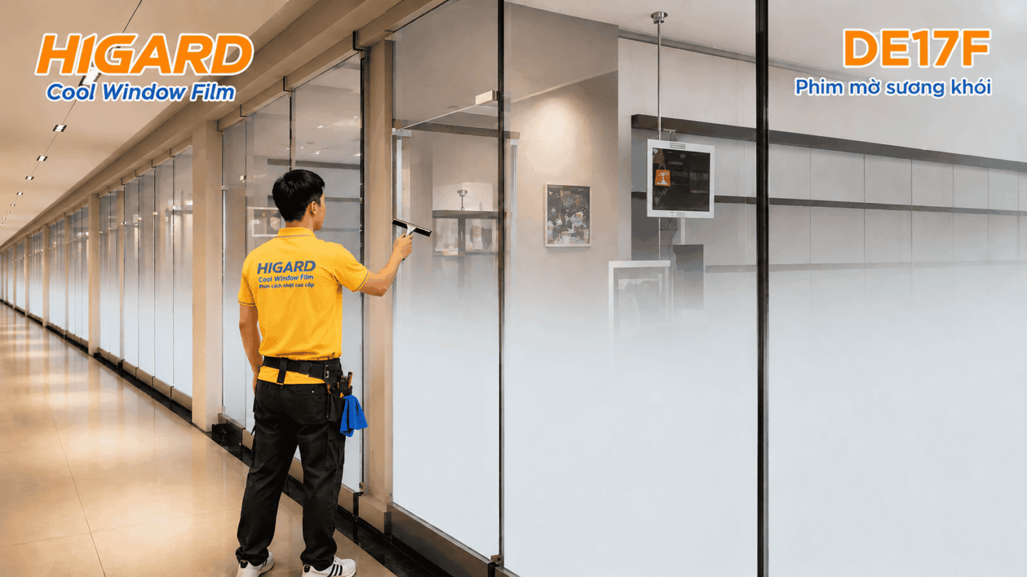 Decal Dán Kính Mờ Sương Khói Higard cao cấp