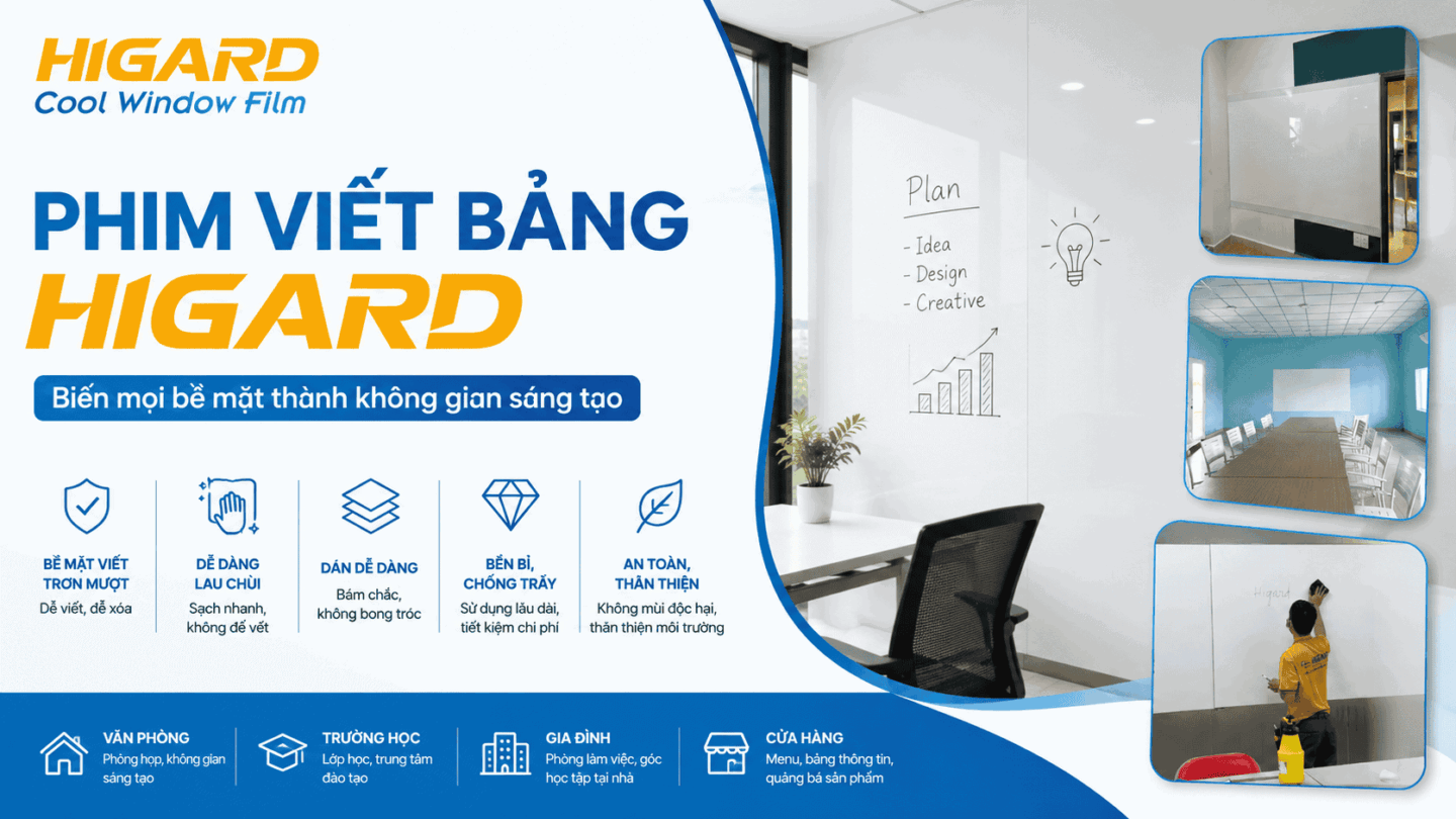 Decal viết bảng màu đen trang trí