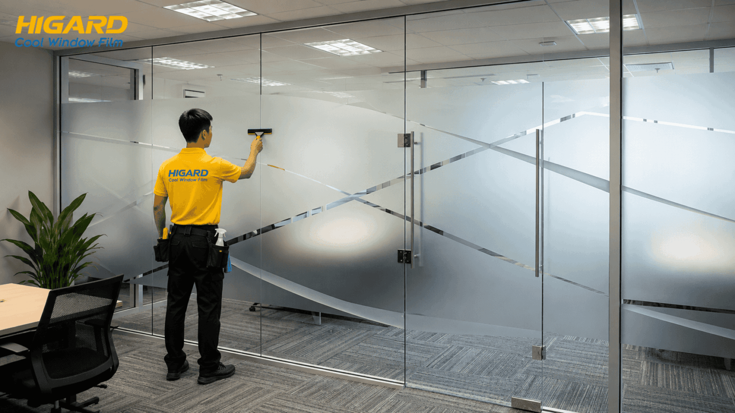 CẮT DÁN DECAL MỜ VĂN PHÒNG