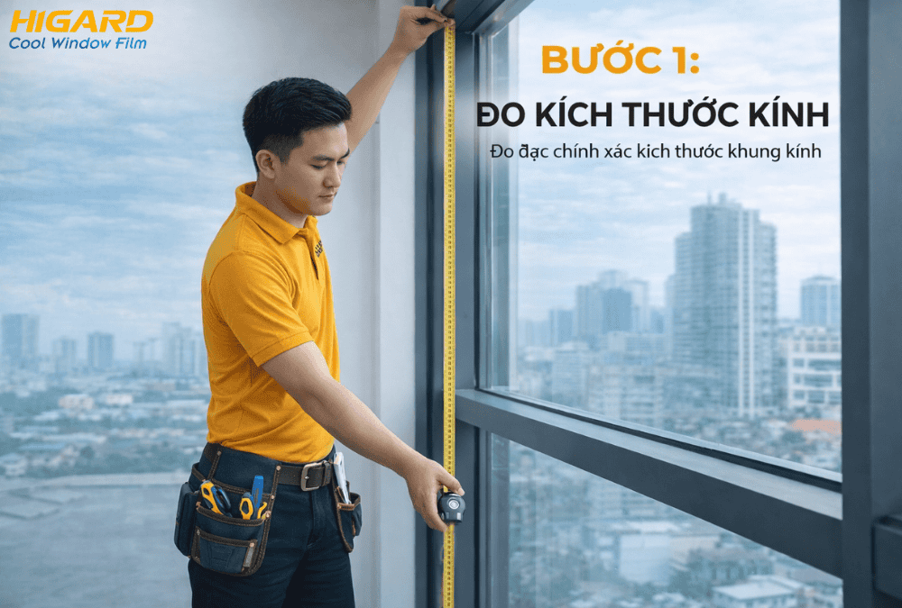 hướng dẫn cách dán phim cách nhiệt cửa kính