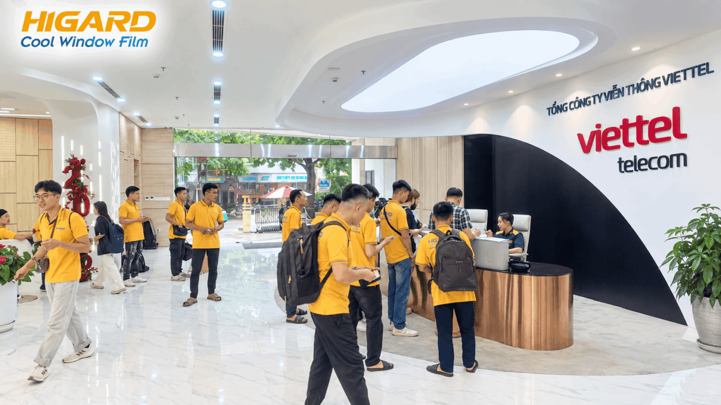 Phim chống nóng nhà kính cho Tòa nhà Viettel