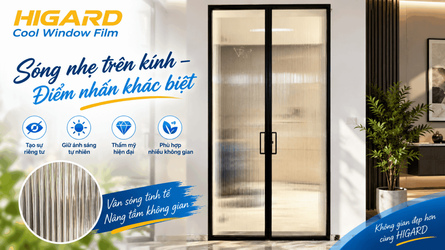Bảng Báo Giá Phim Dán Kính Vân Sóng Mới Nhất & Địa Chỉ Mua Uy Tín 5 Phim dán kính vân sóng trang trí kính phòng tắm