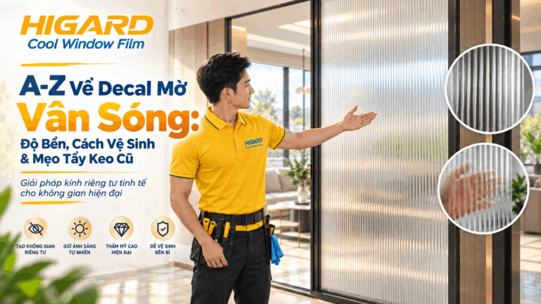 Bảo quản decal mờ vân sóng giúp sử dụng bền lâu