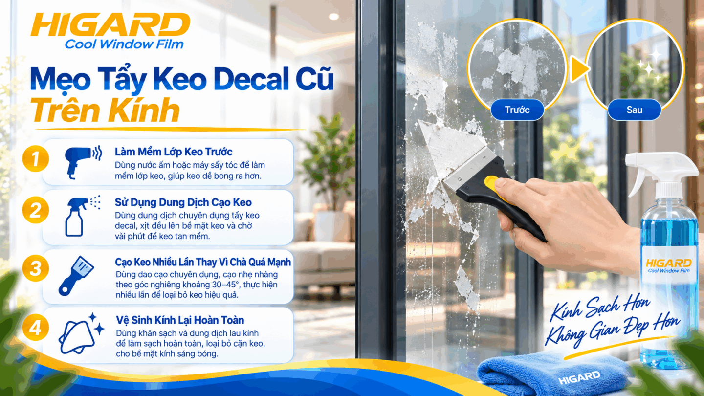 Thi công decal mờ vân sóng không bọt khí trên kính
