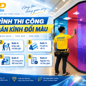 Phim Dán Kính Đổi Màu Higrard 11 Phim dán kính đổi màu màu cam Higard
