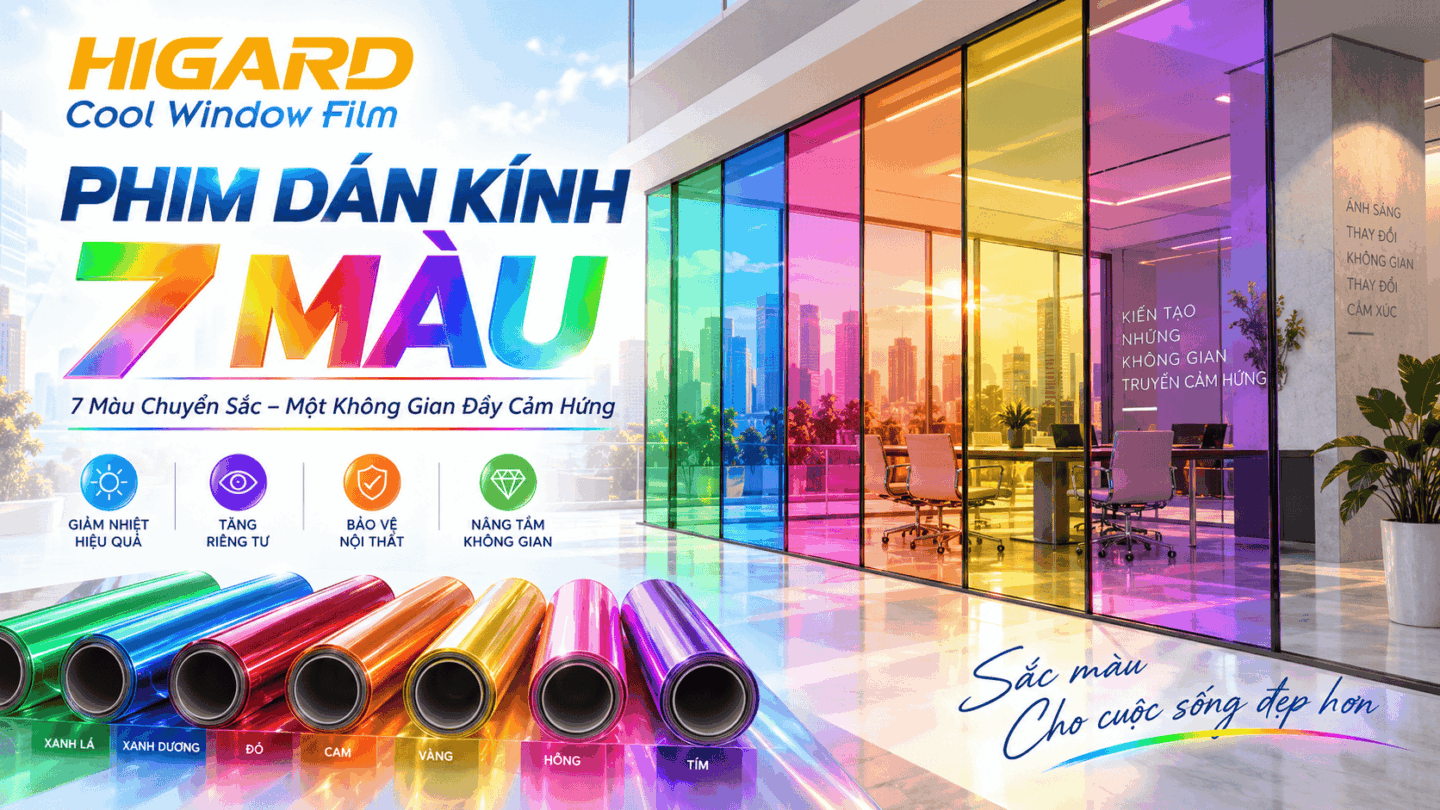 Phim Hologram 7 màu Higard cho trường học