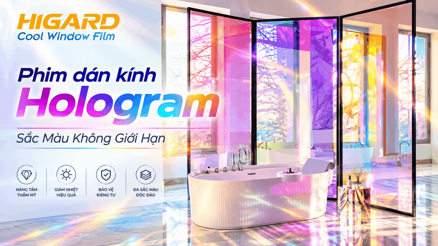 Phim dán kính Hologram DE15F Higard