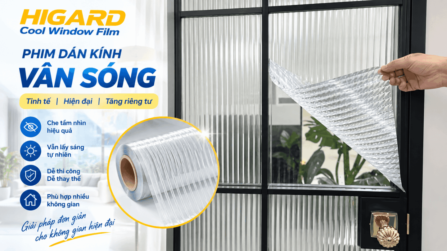 Bảng Báo Giá Phim Dán Kính Vân Sóng Mới Nhất & Địa Chỉ Mua Uy Tín 11 Phim dán kính vân sóng mờ cho vách ngăn kính