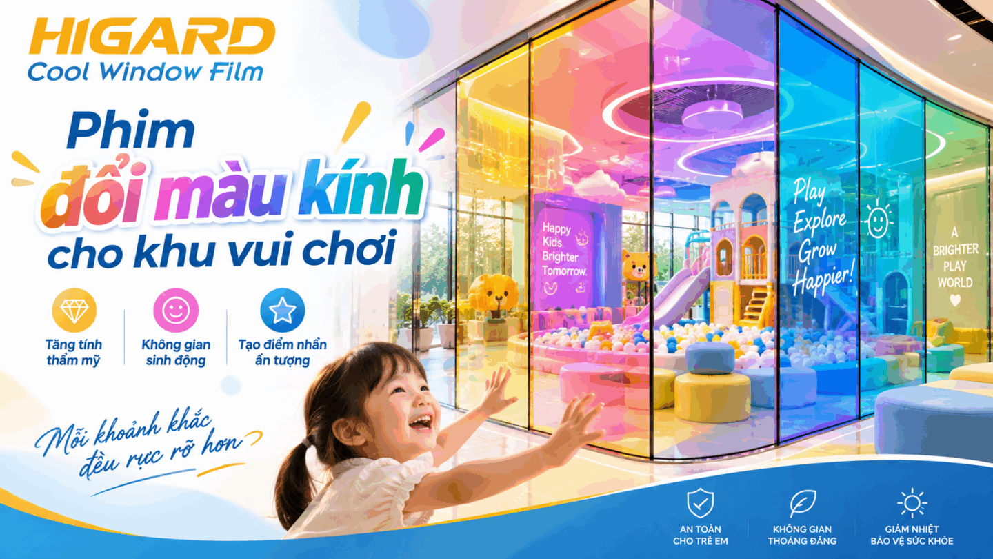 Phim dán kính 7 màu Higard hiệu ứng chuyển sắc