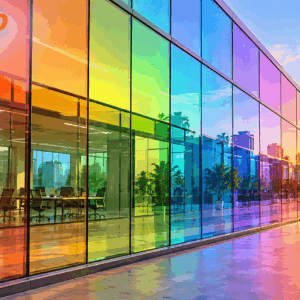 Phim Dán Kính Đổi Màu Higrard 9 Phim dán kính chuyển sắc Hologram