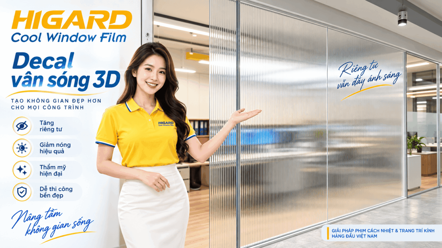 Cách bóc decal dán kính 3D vân sóng khỏi bề mặt kính
