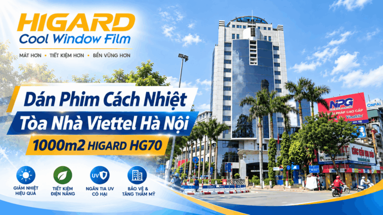 Phim cách nhiệt Tòa nhà Viettel Giang Văn Minh Hà Nội