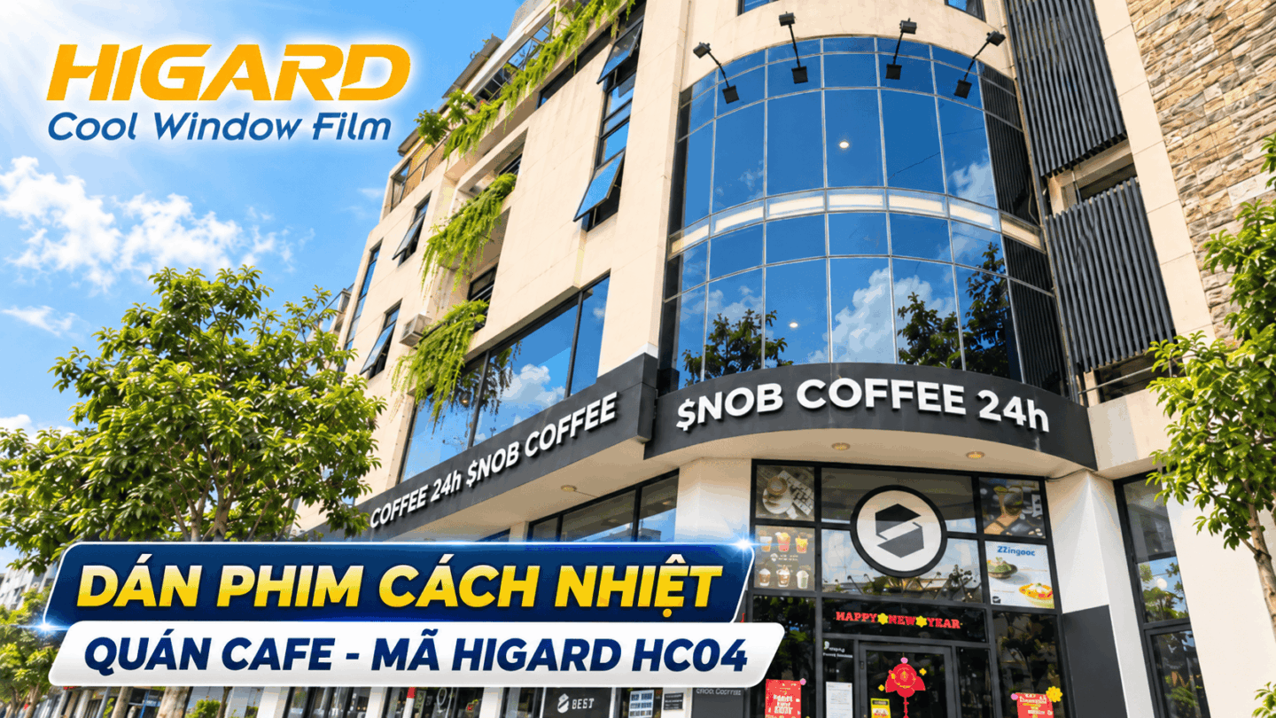 Thi công phim cách nhiệt quán cafe