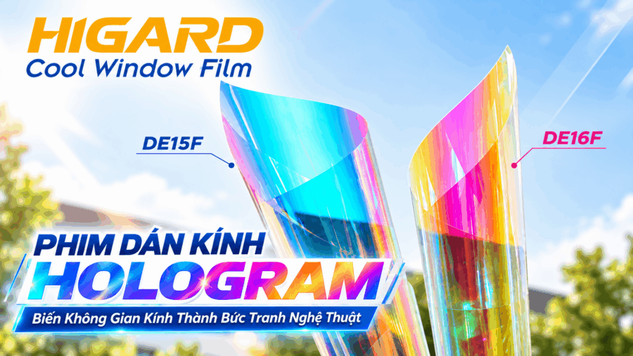Phim dán kính chuyển sắc nhiều màu Higard