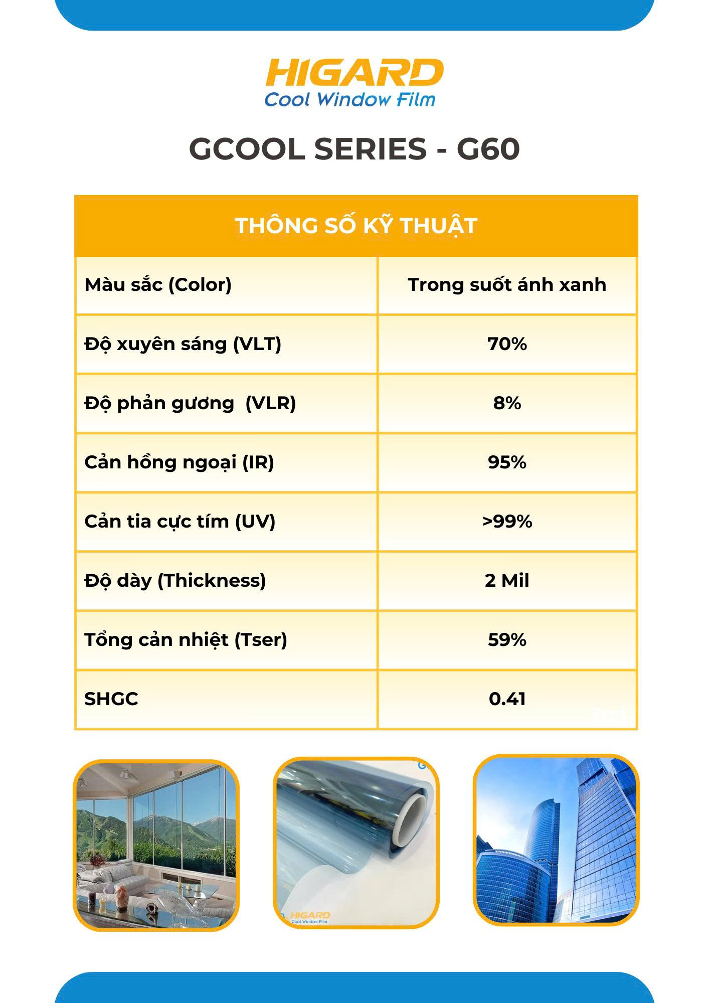 Dán Phim Cách Nhiệt Văn Phòng Công Ty Sonadezi Châu Đức – Higard G60 5 Dán phim cách nhiệt công ty giảm nóng kính văn phòng