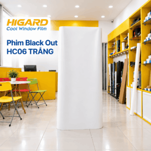 Phim cách nhiệt tối màu HC06 đen cho phòng trình chiếu