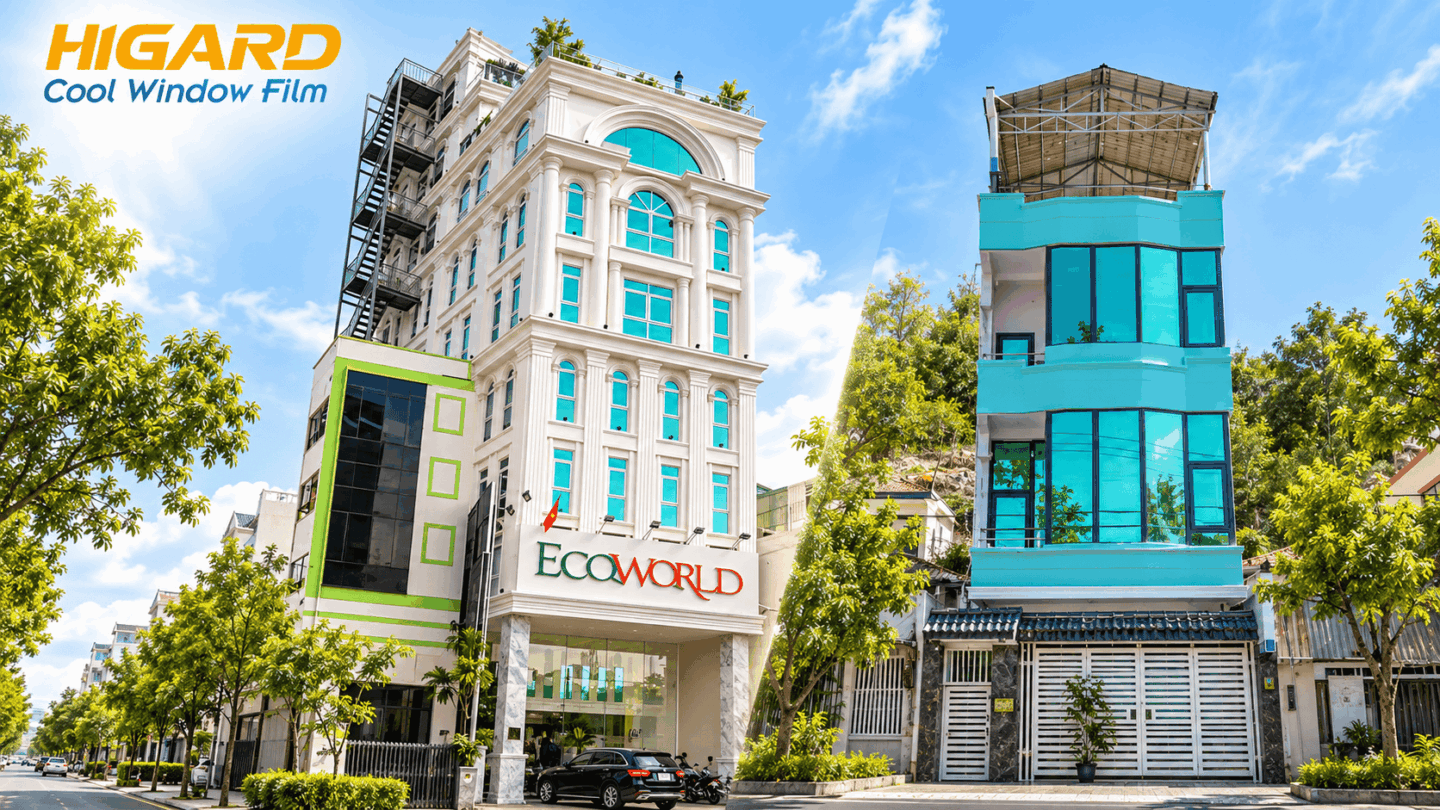 Phim phản quang 1 chiều HG25 Higard cho showroom cửa hàng