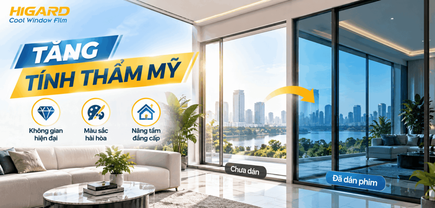 Phim cách nhiệt nhà kính Higard chống nóng và cản tia UV