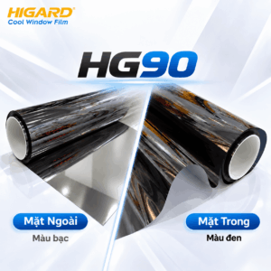 Thi công phim dán kính 1 chiều Higard HG90