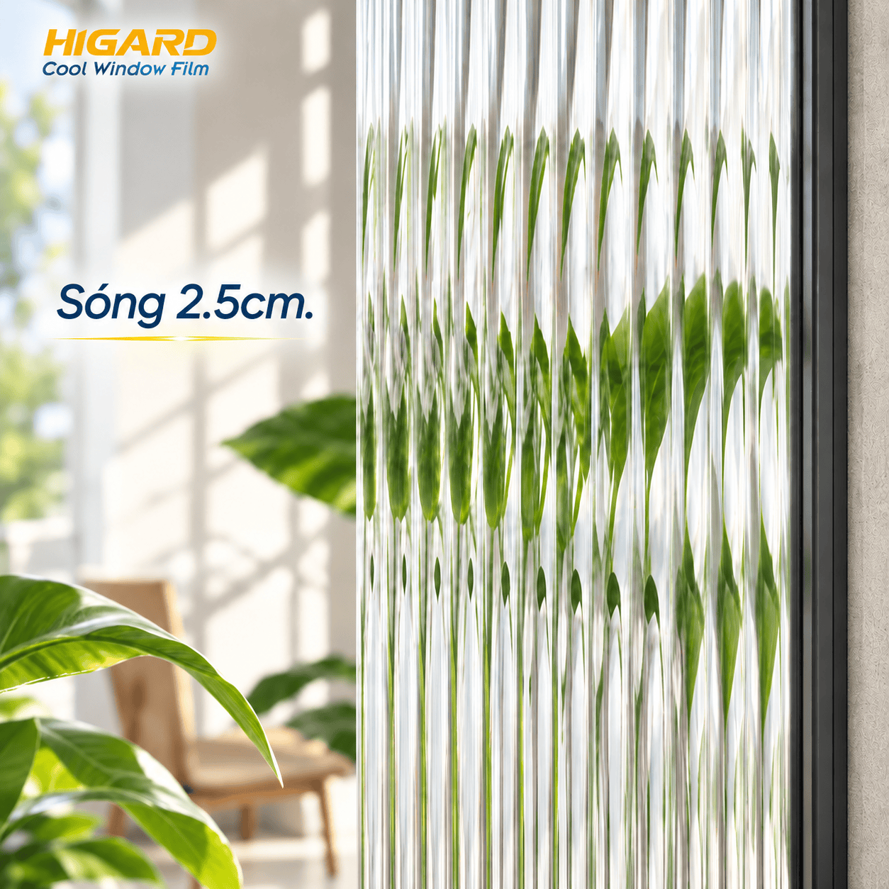 Phim Dán Kính 3D Vân Sóng: Nâng Tầm Đẳng Cấp Cho Không Gian Nội Thất 3 Phim dán kính 3D vân sóng 2.5cm trang trí kính