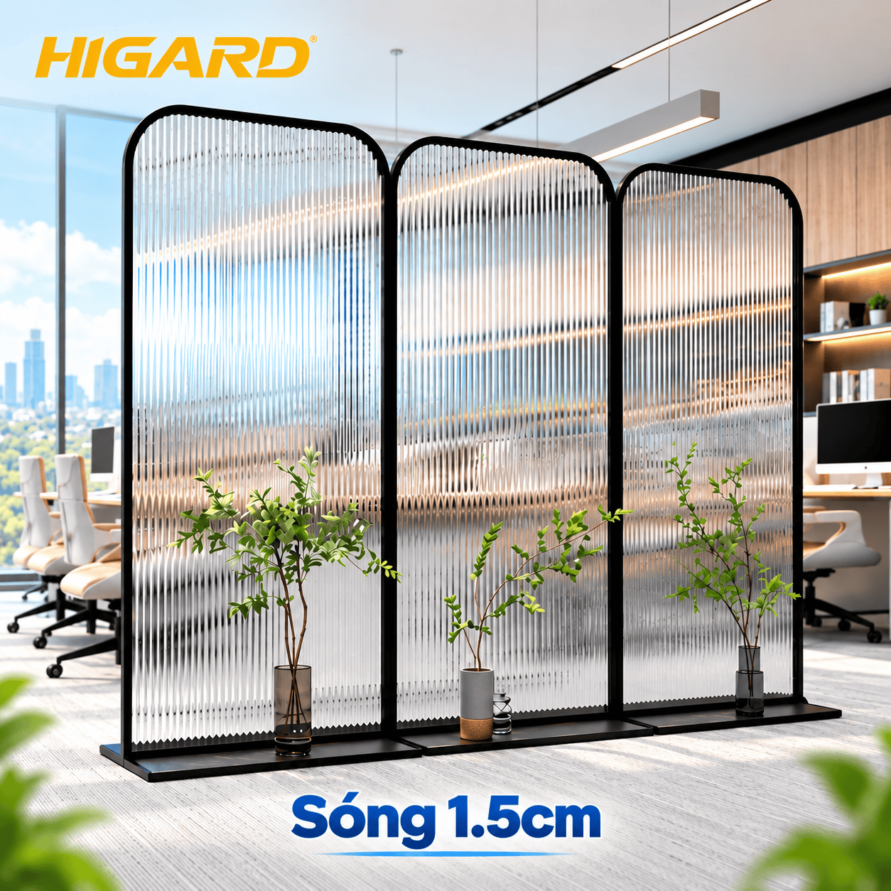 Phim Dán Kính 3D Vân Sóng: Nâng Tầm Đẳng Cấp Cho Không Gian Nội Thất 7 Decal kính 3D vân sóng 1.5cm trang trí cửa kính