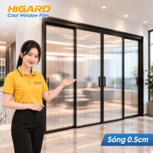 Phim Dán Kính 3D Vân Sóng: Nâng Tầm Đẳng Cấp Cho Không Gian Nội Thất 12 Decal vân sóng 3D dán kính phòng khách 1.5cm