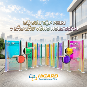 Phim Dán Kính Đổi Màu Hologram - Trang Trí kính Đỉnh Cao 10 Mẫu phim dán kính đổi màu Hologram DE15F và DE16F HIGARD