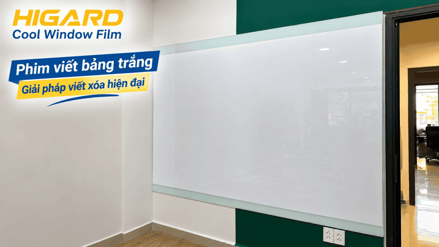 Decal viết bảng trắng văn phòng giúp tiết kiệm diện tích và dễ tùy chỉnh kích thước.