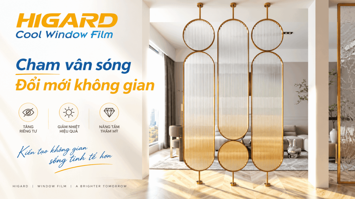 Hướng Dẫn Tự Dán Decal Vân Sóng 3D Tại Nhà Không Bị Bọt Khí 2 Decal Vân Sóng 3D dán kính văn phòng