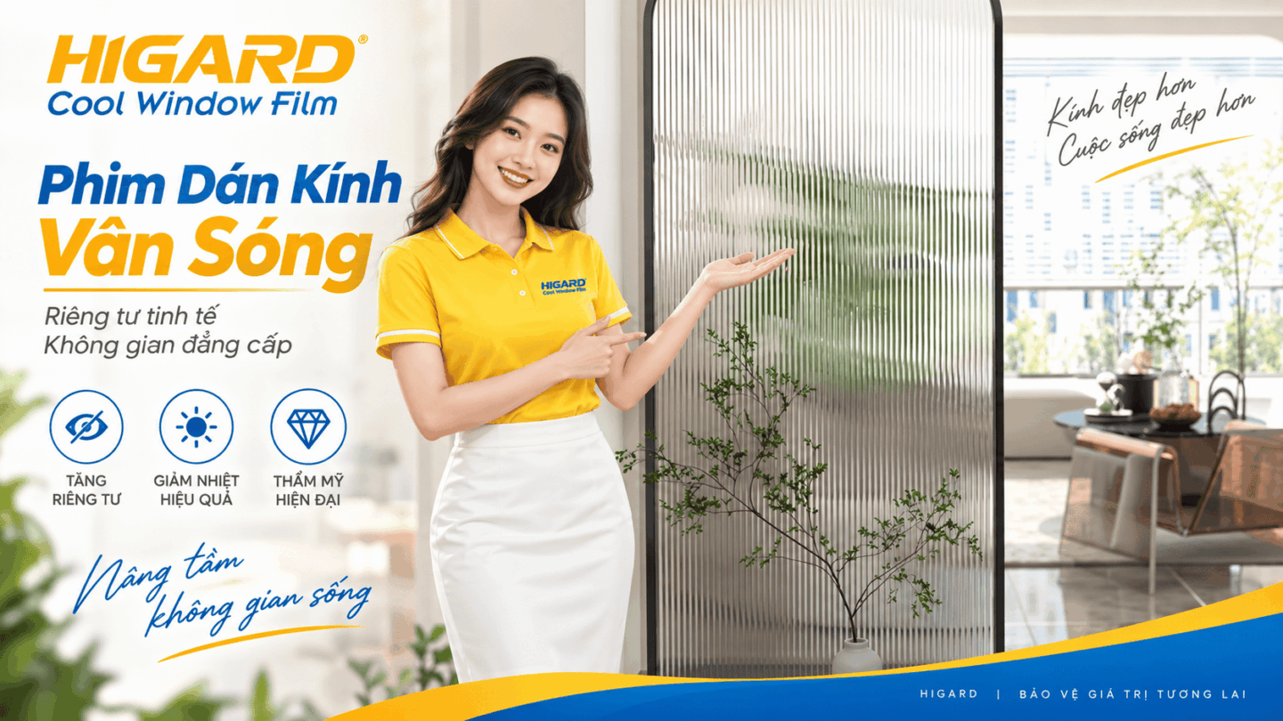 Decal sóng dán kính cho cửa nhà vệ sinh hiện đại