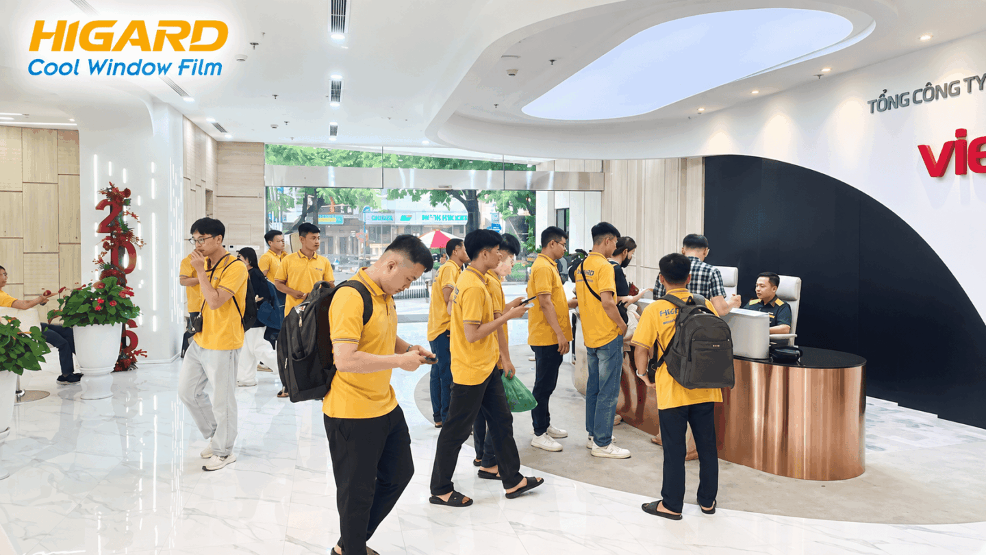 Dán phim cách nhiệt văn phòng Tòa nhà Viettel