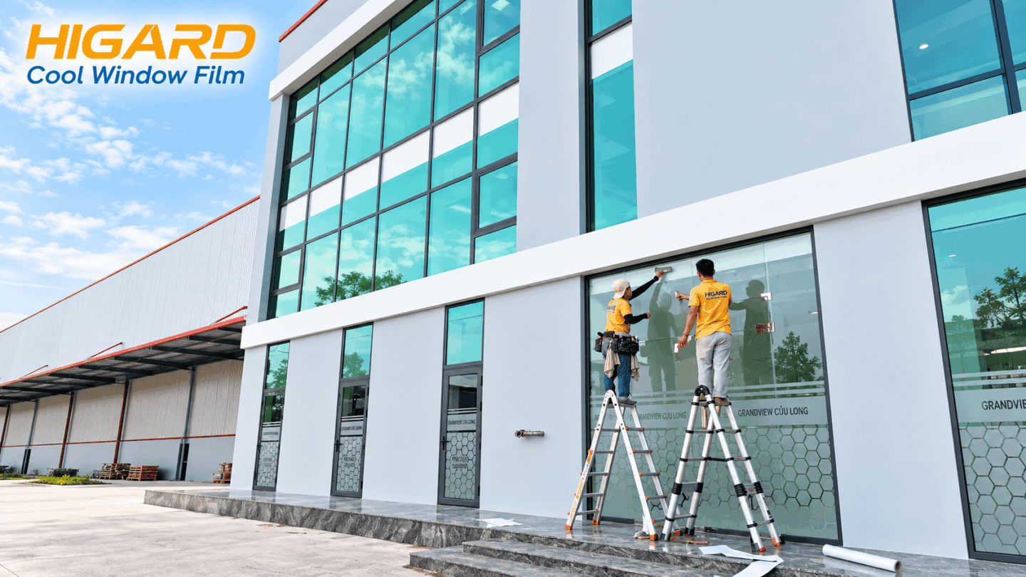 Dán phim cách nhiệt nhà xưởng Higard cản hồng ngoại 85 phần trăm
