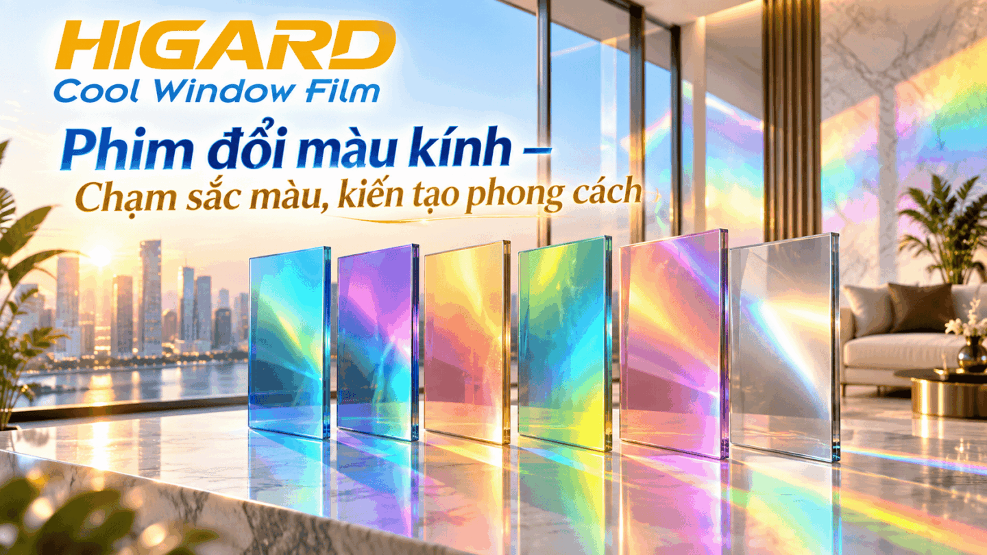 Dán phim đổi màu kính Higard hoàn thiện với màu sắc thu hút, nổi bật và nhận phản hồi tích cực
