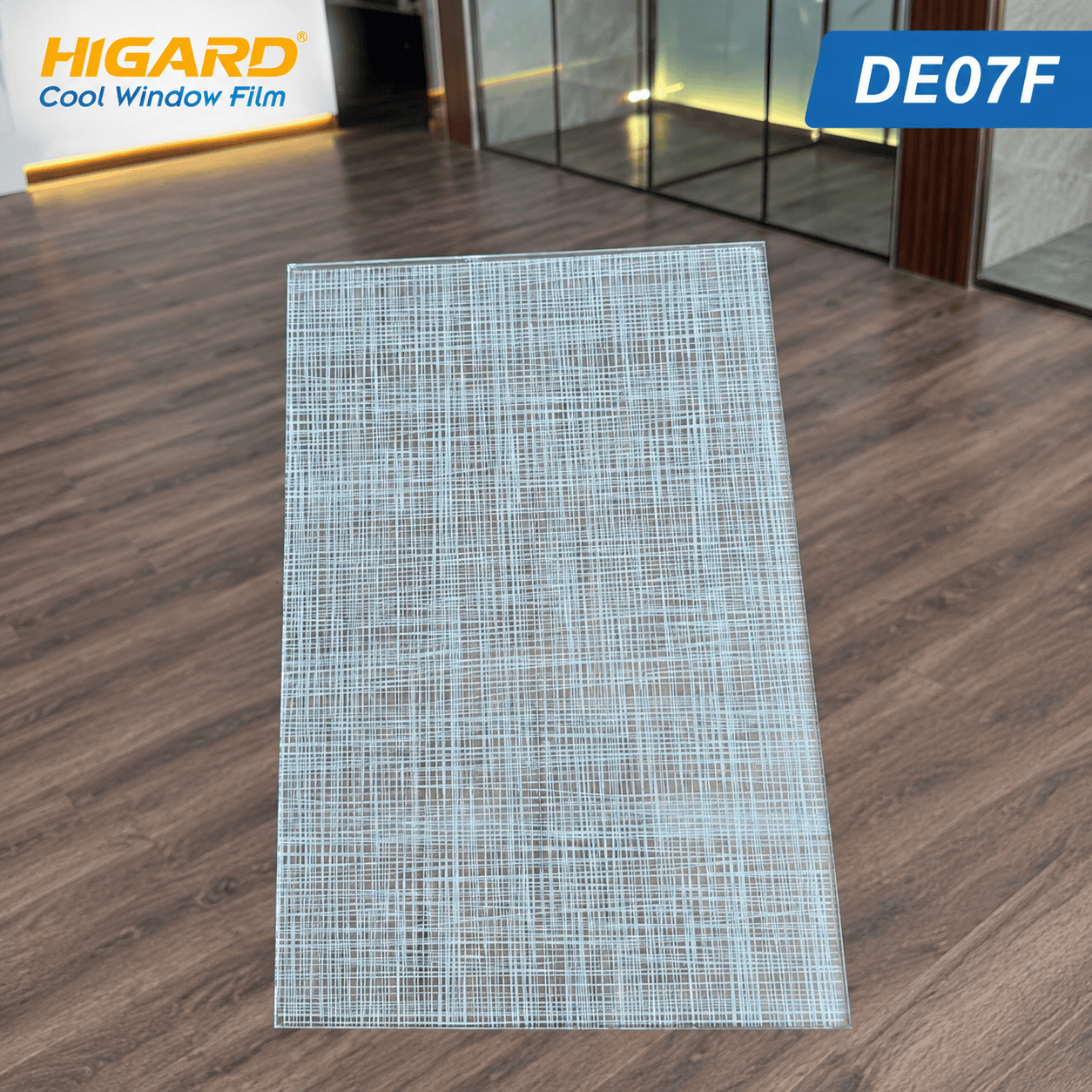 Phim dán kính Giả Lụa DE07F: Trang Trí Kính ấn tượng, Đẳng Cấp 31 Decal dán kính giả lụa DE07F Higard trang trí kính hiện đại