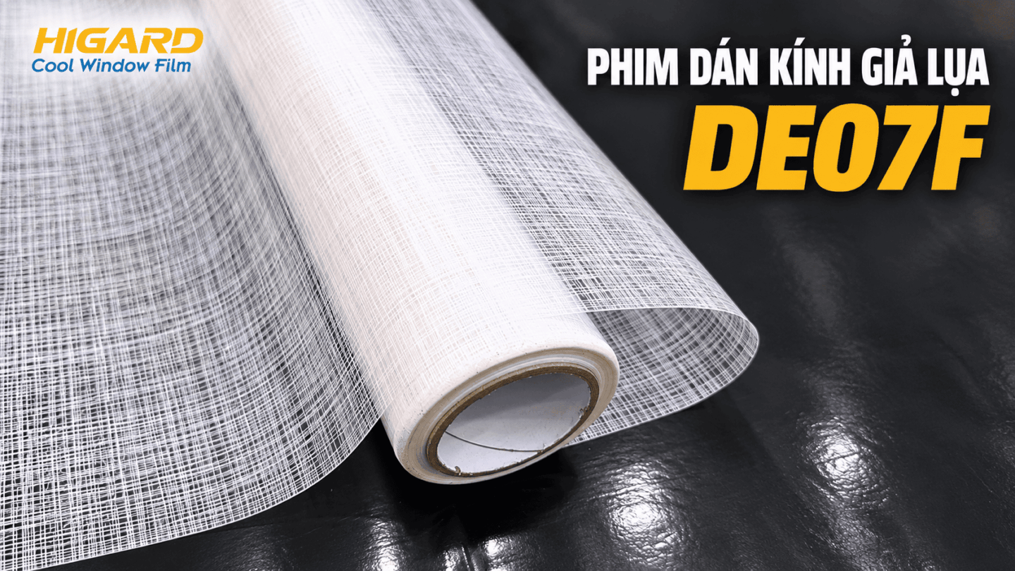 Phim dán kính Giả Lụa DE07F: Trang Trí Kính ấn tượng, Đẳng Cấp 28 Phim giả lụa DE07F Higard trang trí kính nội thất sang trọng