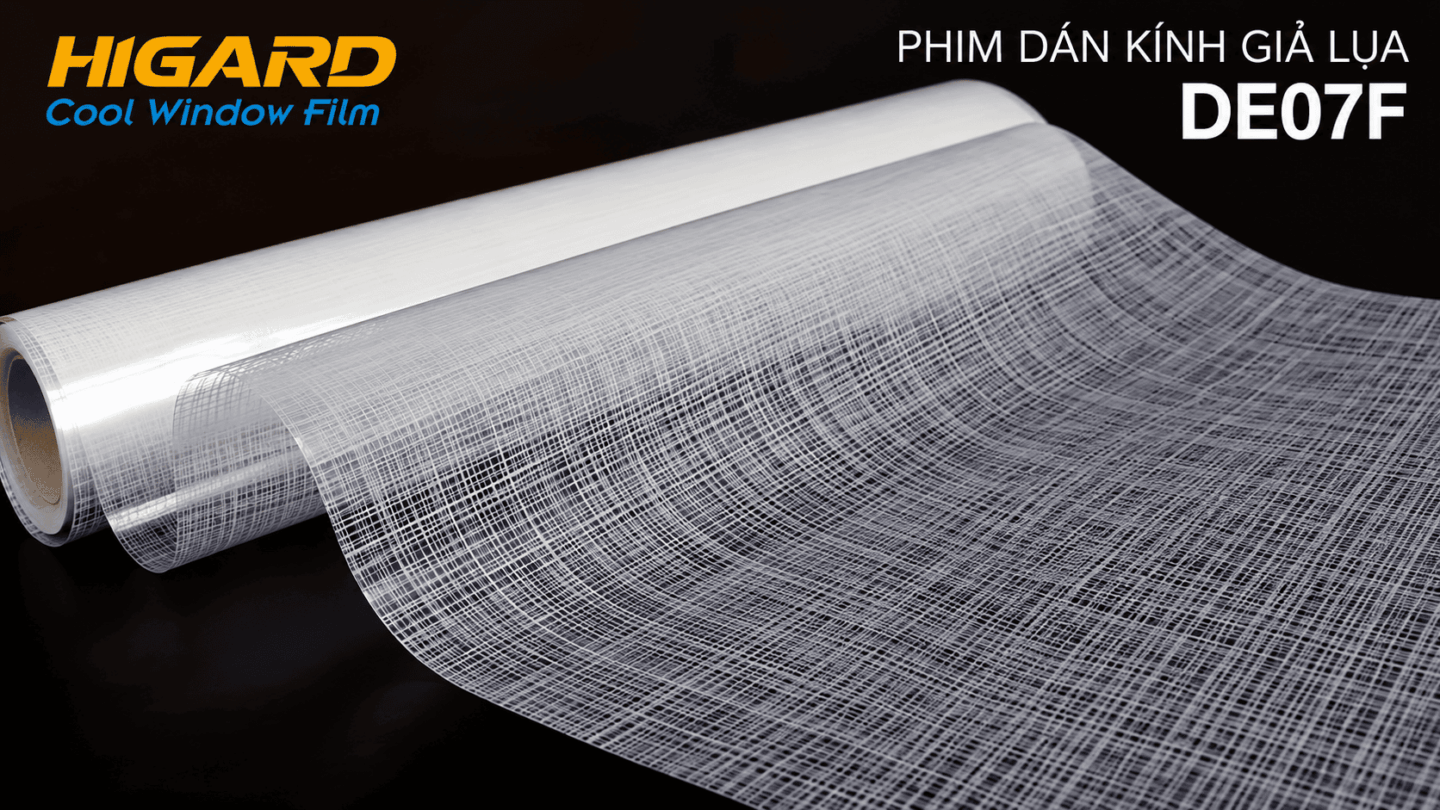 Phim dán kính Giả Lụa DE07F: Trang Trí Kính ấn tượng, Đẳng Cấp 29 Decal dán kính giả lụa DE07F Higard ứng dụng cho nhà ở và văn phòng