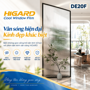 Vách phòng họp dán decal mờ vân sóng DE20F 1.5cm