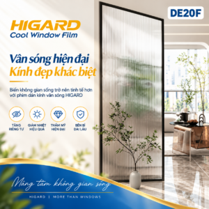 Cận cảnh họa tiết decal mờ vân sóng 3D DE20F 1.5cm