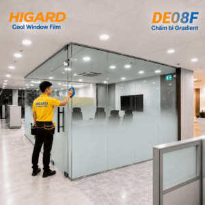 Phim dán kính chuyển sắc Gradient chấm bi 1 đầu DE08F HIGARD