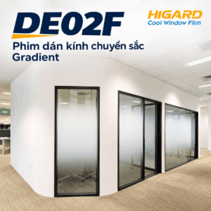 Phim dán kính Gradient DE02F Higard tạo điểm nhấn cho cửa kính và vách kính